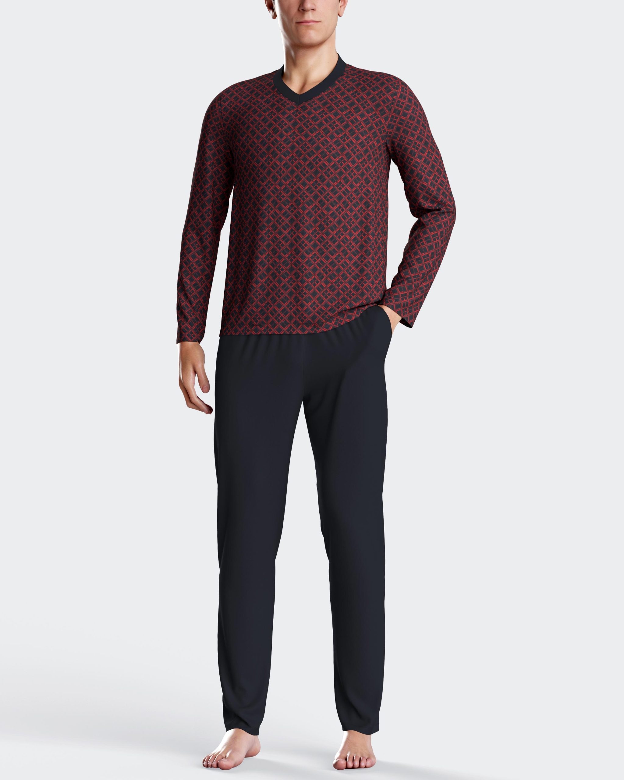 Nuit & Homewear Pyjama et Pyjacourt marine im1552n80