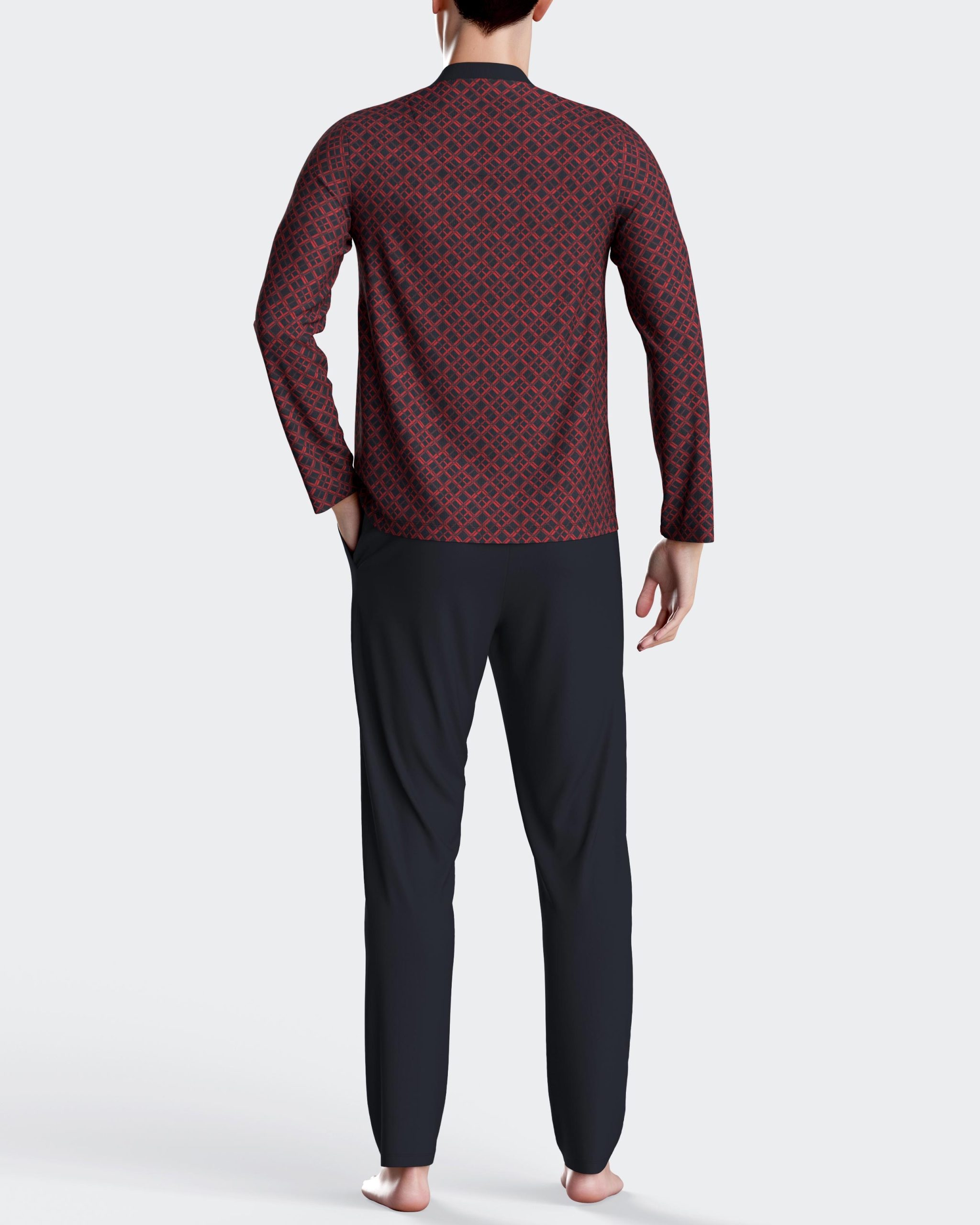 Nuit & Homewear Pyjama et Pyjacourt marine im1552n80 – Image 2