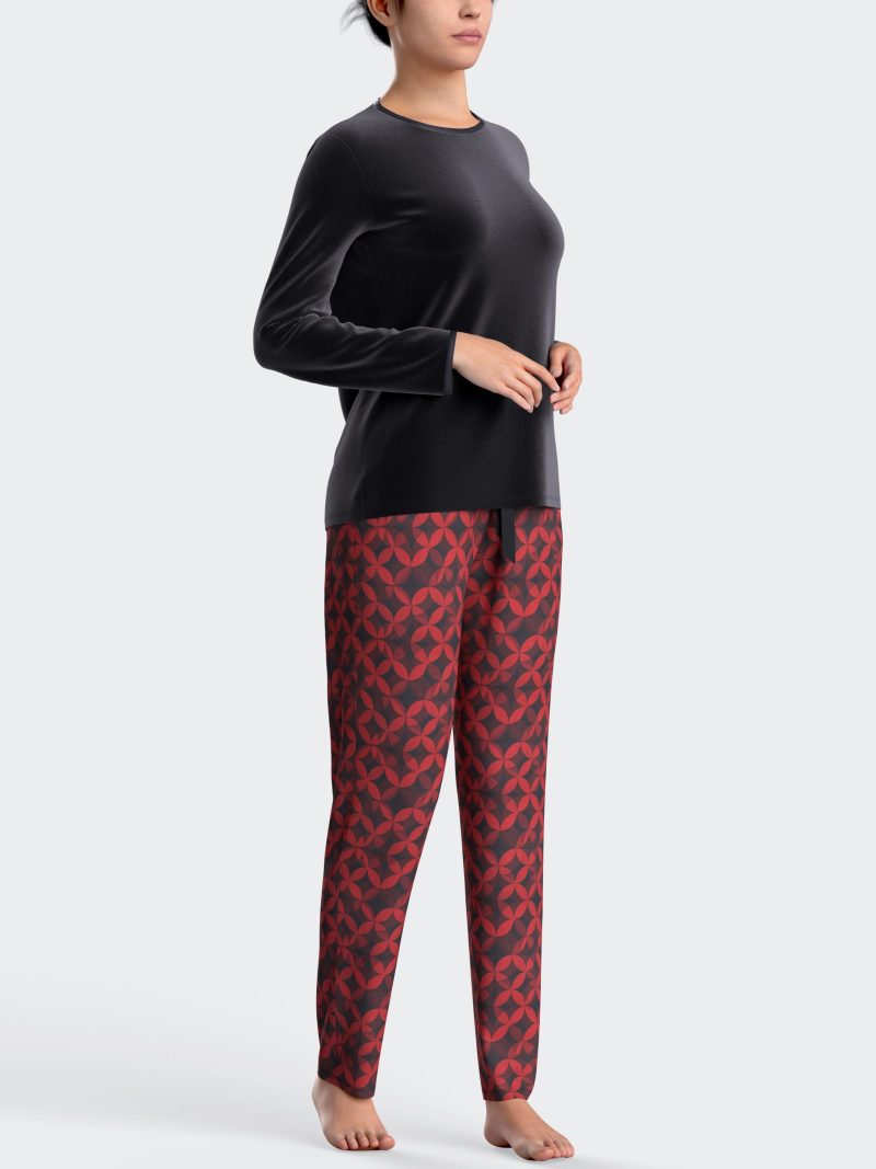 Nuit & Homewear Ensemble détente rouge im8551n99