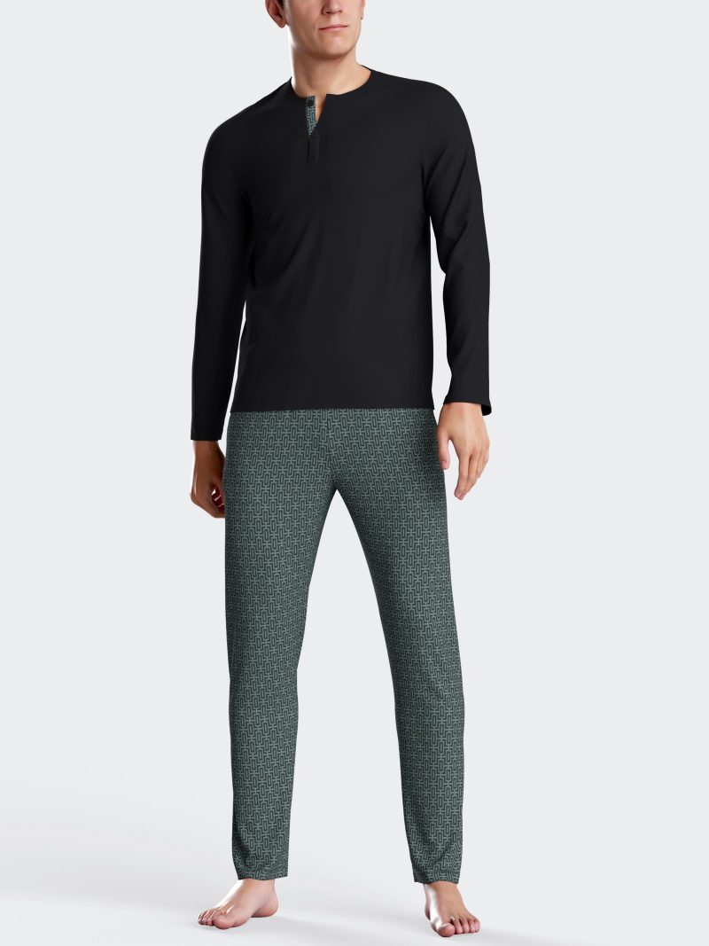 Nuit & Homewear Pyjama et Pyjacourt vert im1553n72