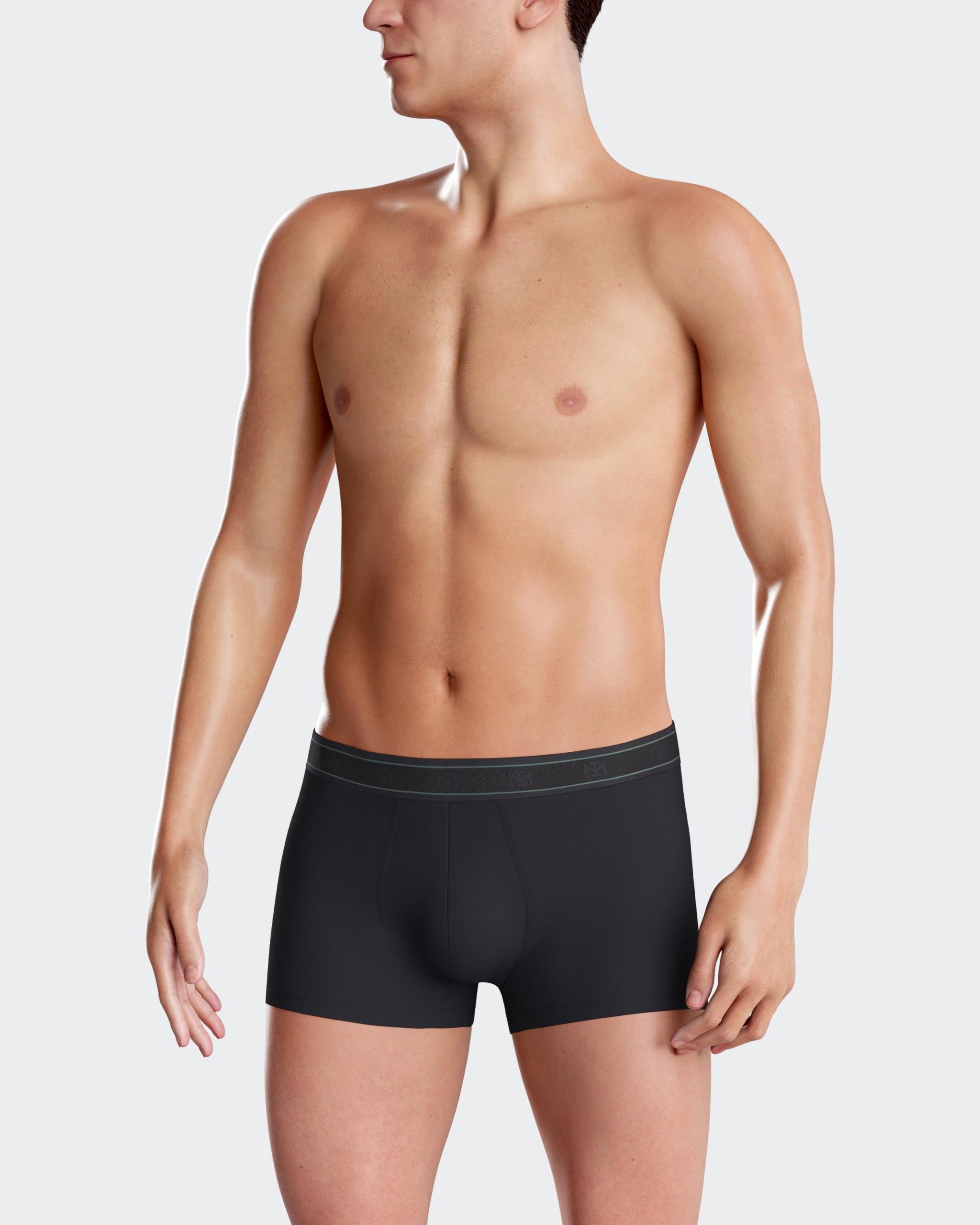 Les dessous Boxer vert imprimé + gris im1221n72p2 – Image 4
