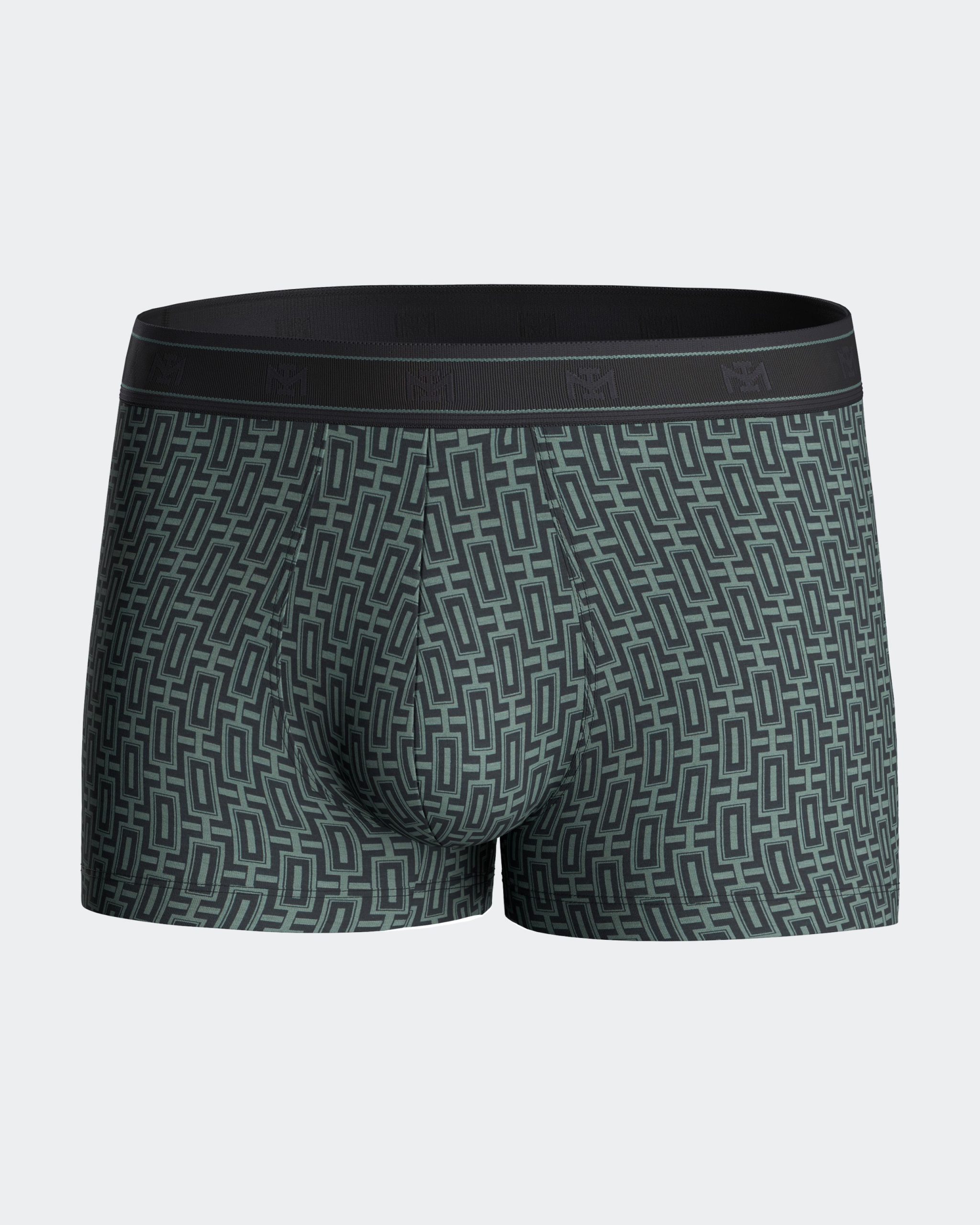 Les dessous Boxer vert imprimé + gris im1221n72p2 – Image 6