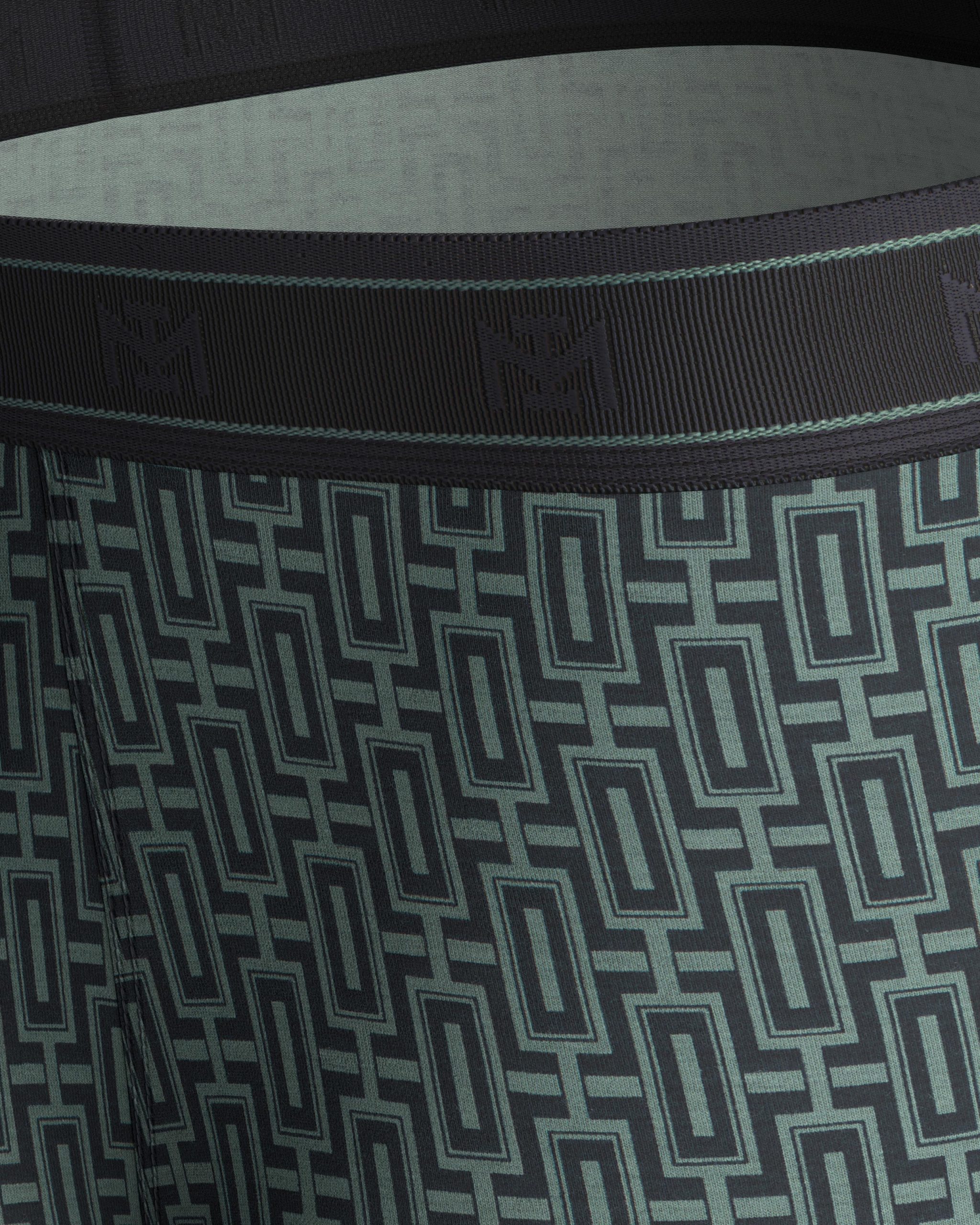 Les dessous Boxer vert imprimé + gris im1221n72p2 – Image 7