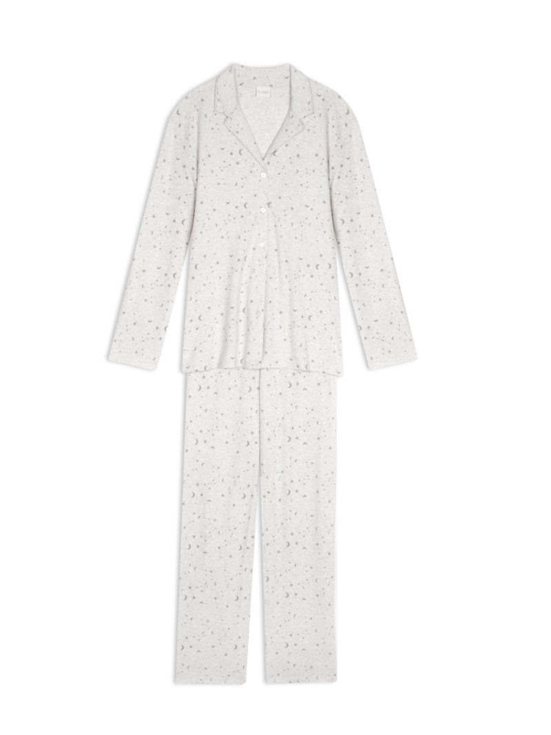 Nuit & Homewear Pyjama / Pyjacourt gris chiné c124bpy