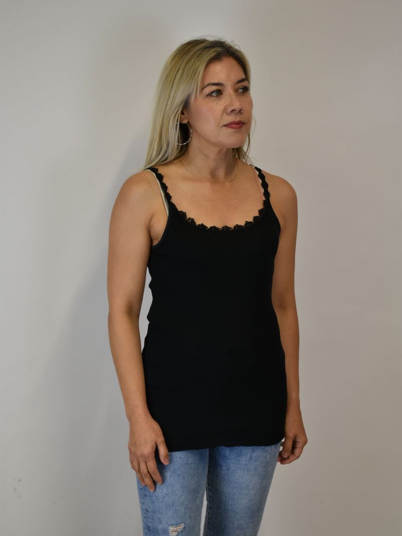 Lingerie Fine Top / Pull noir 7504