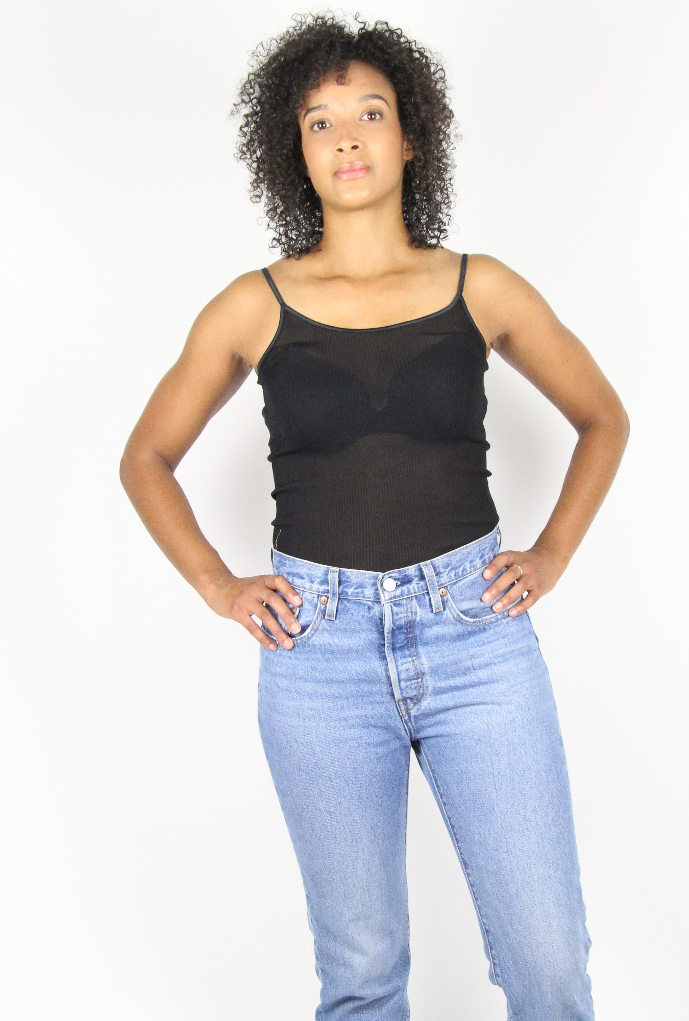 Lingerie Fine Top / Pull noir 9450
