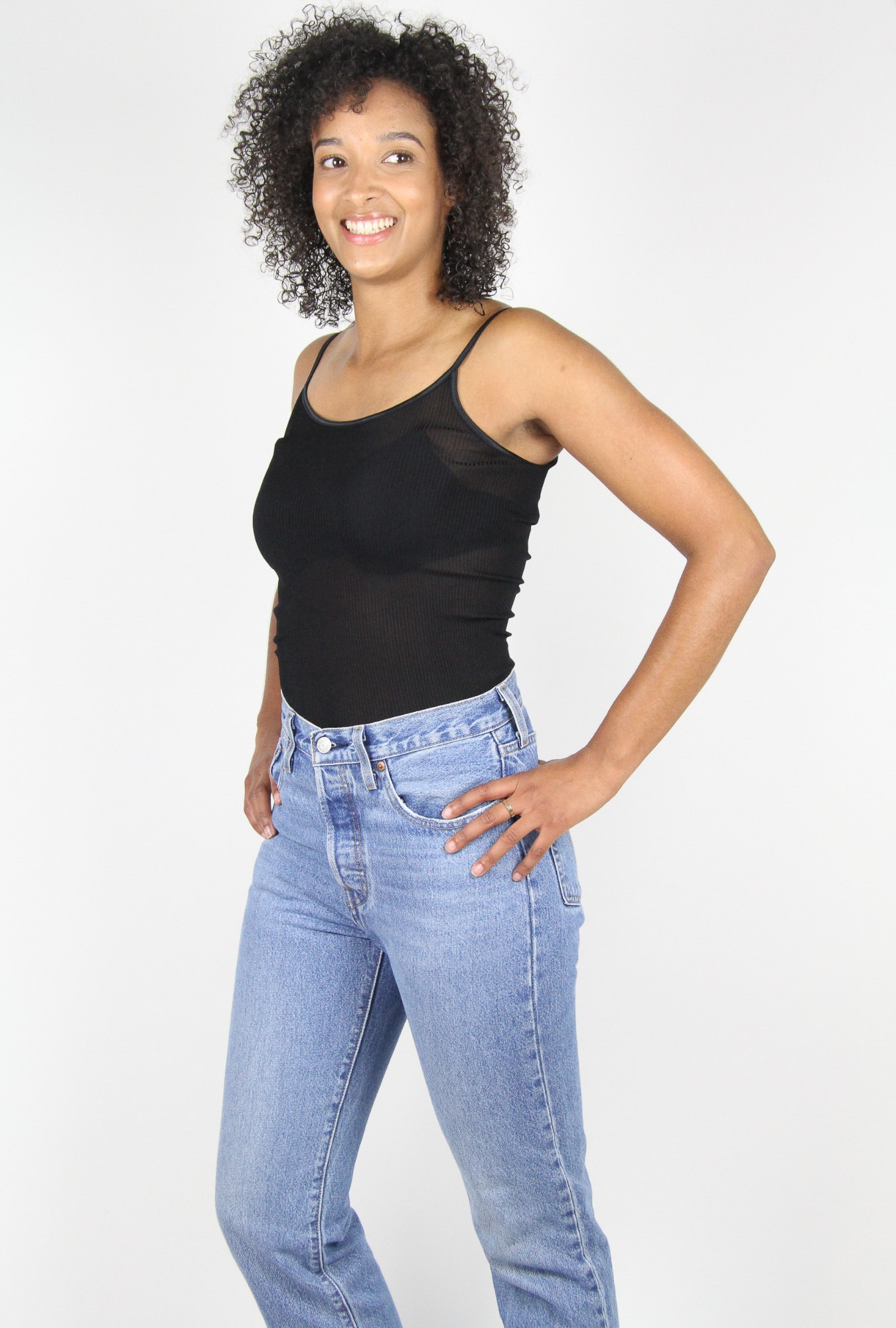 Lingerie Fine Top / Pull noir 9450 – Image 2