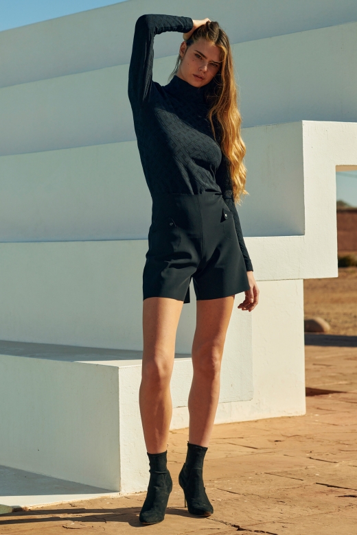 Nuit & Homewear Short noir saelle 51