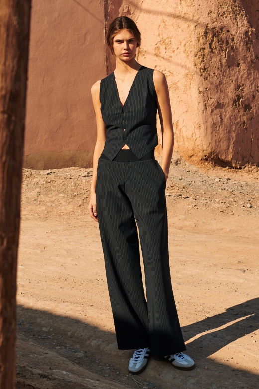 Lingerie Fine Top / Pull tailoring rayé gabie 85