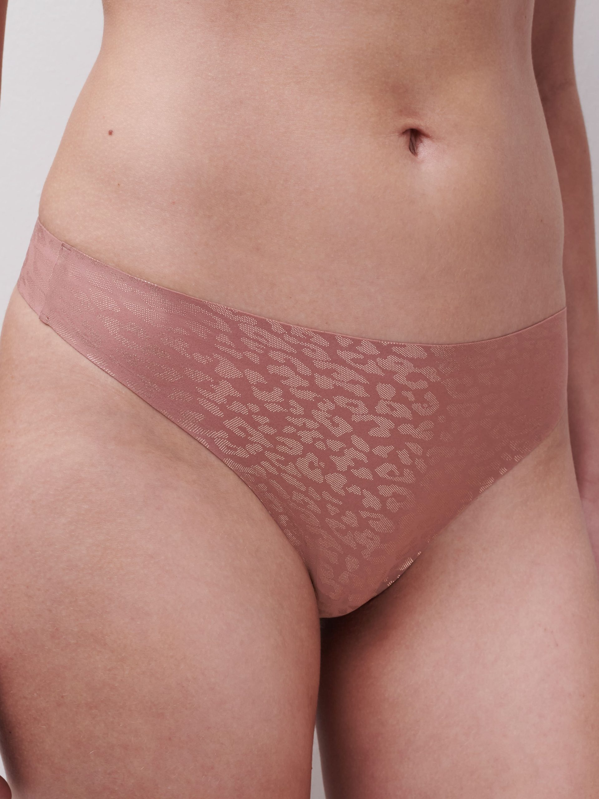 Culottes String / Tanga léopard rose paillette c11dg9