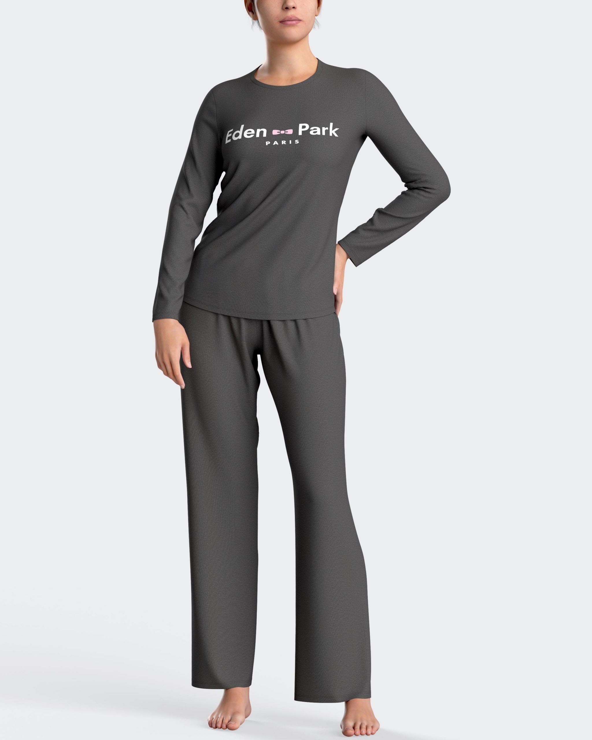 Nuit & Homewear Pyjama / Pyjacourt gris ep8551h15