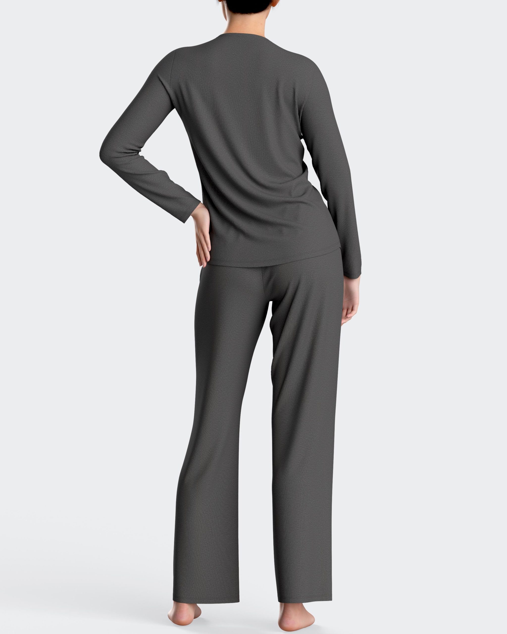 Nuit & Homewear Pyjama / Pyjacourt gris ep8551h15 – Image 2