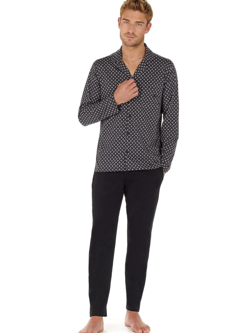 Nuit & Homewear Pyjama et Pyjacourt noir imprimé 402604