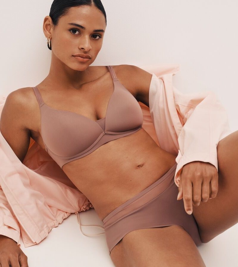 Soutiens-Gorge Sans armatures satin taupe 0122094