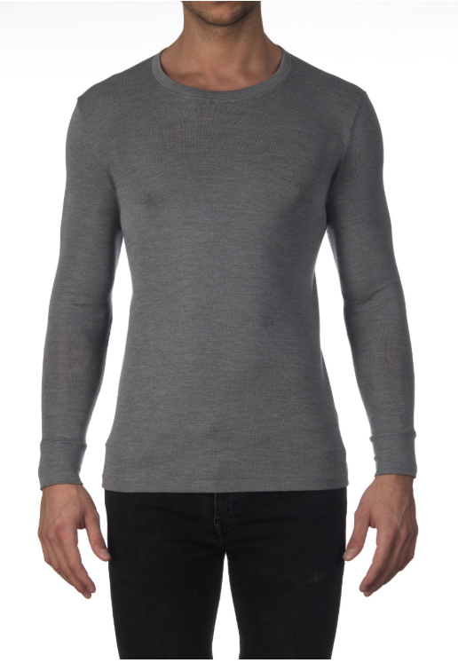 Nuit & Homewear Tee shirt gris 626 h ml laine soie