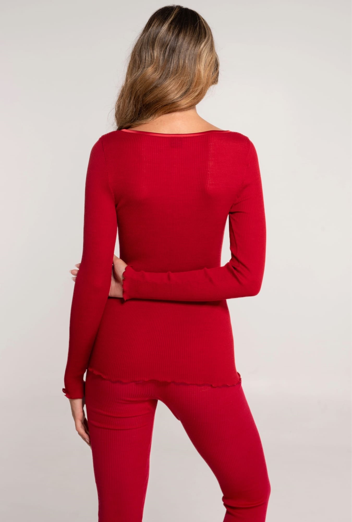 Lingerie Fine Top / Pull rouge 6343 – Image 3