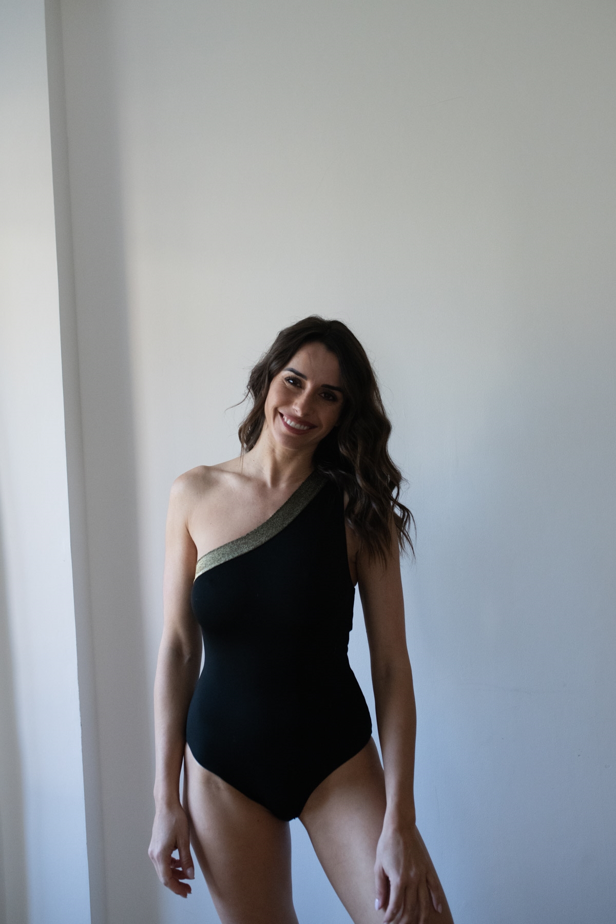 Bain Maillot de bain 1 Pièce noir lurex respiration – Image 5