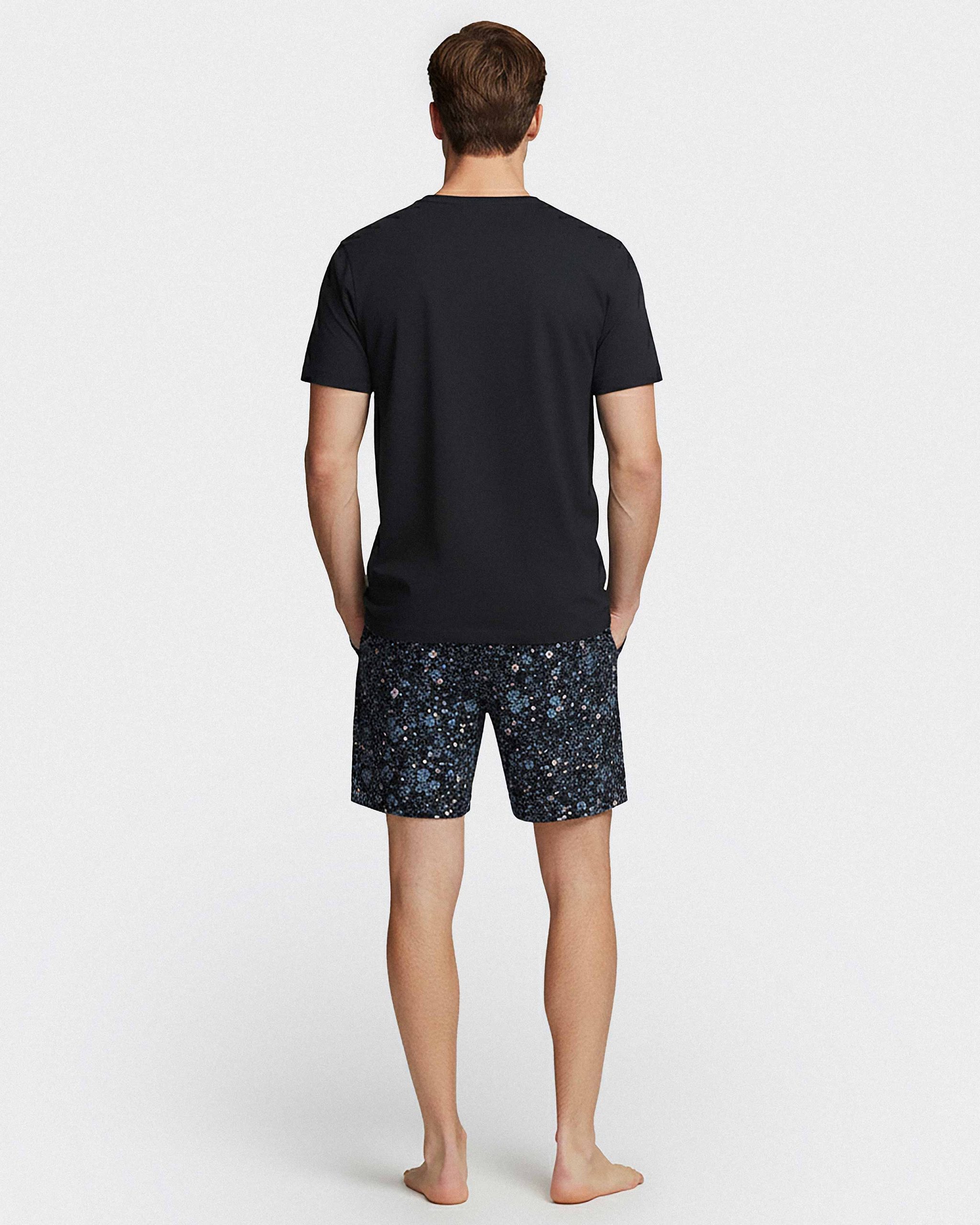Nuit & Homewear Pyjama et Pyjacourt marine fleuri ep1512h96 – Image 2
