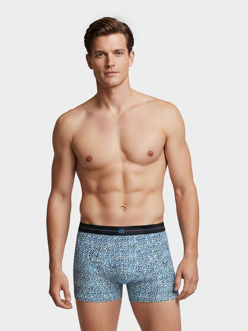 Les dessous Boxer bleu im1221p07