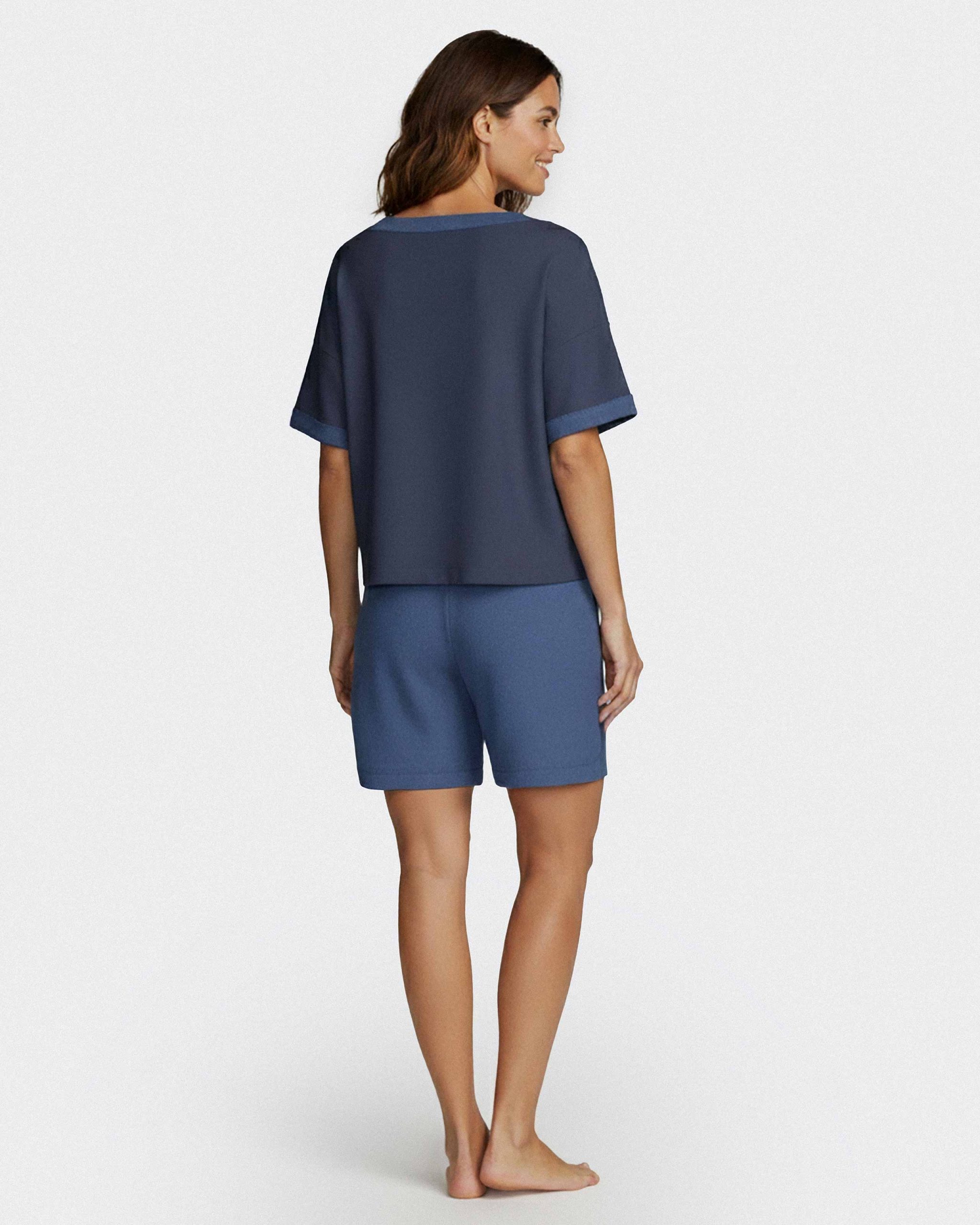 Nuit & Homewear Ensemble détente bleu jeans im8511p61 – Image 2