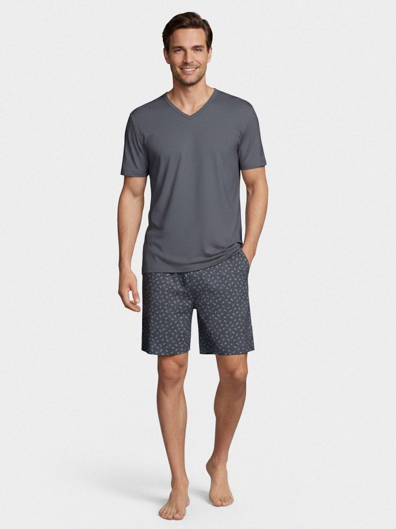Nuit & Homewear Pyjama et Pyjacourt gris im1512p12