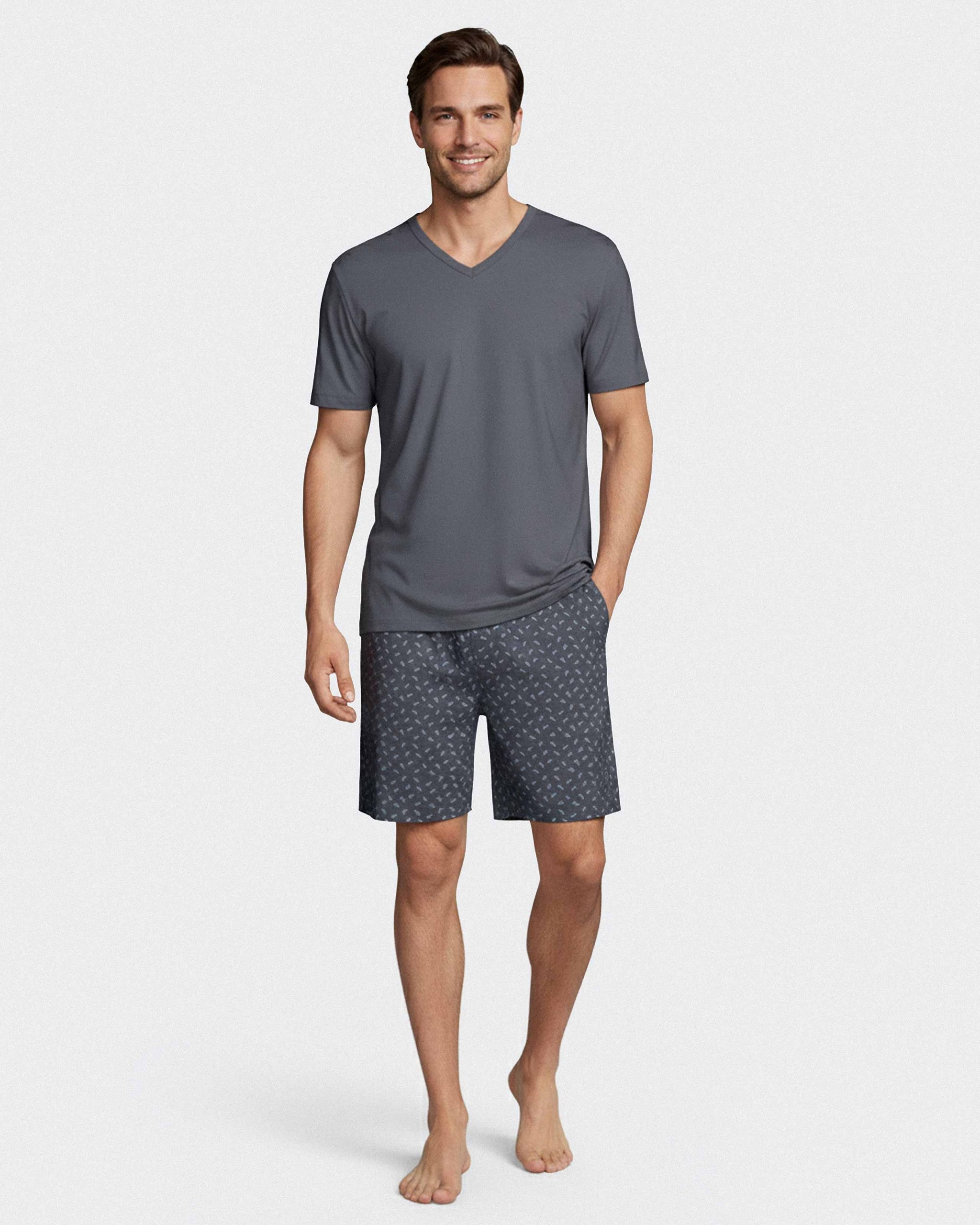 Nuit & Homewear Pyjama et Pyjacourt gris im1512p12
