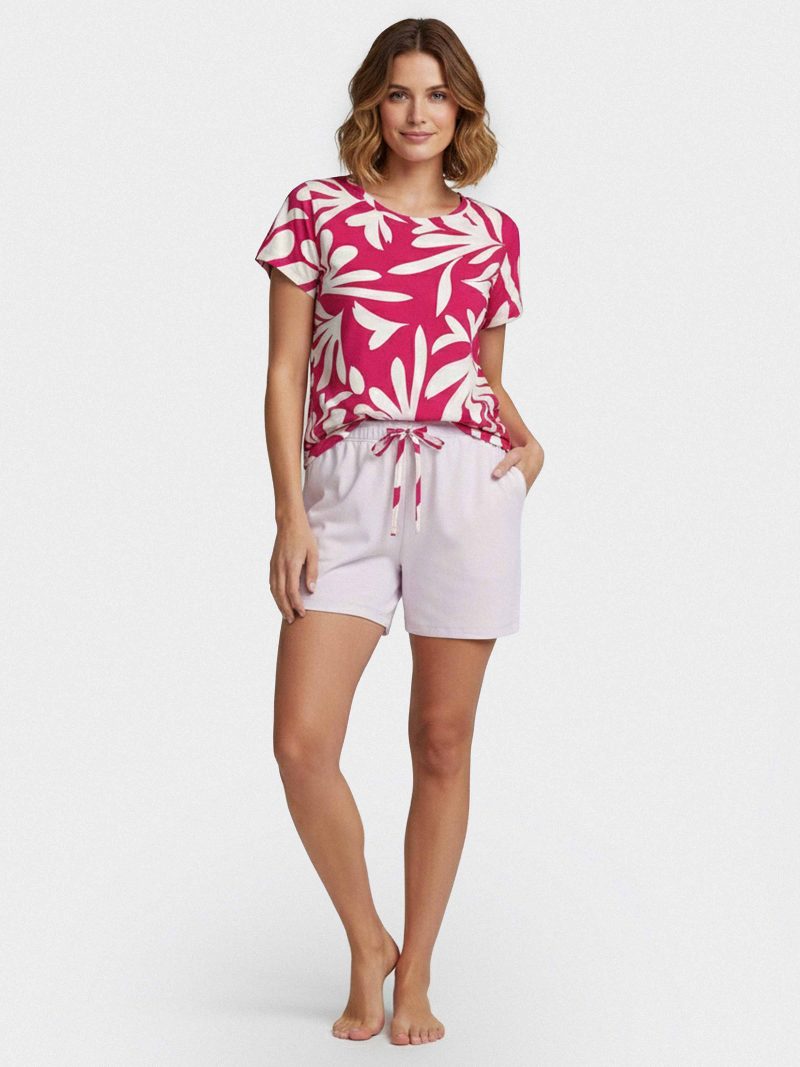 Nuit & Homewear Pyjama / Pyjacourt rose im8511p53