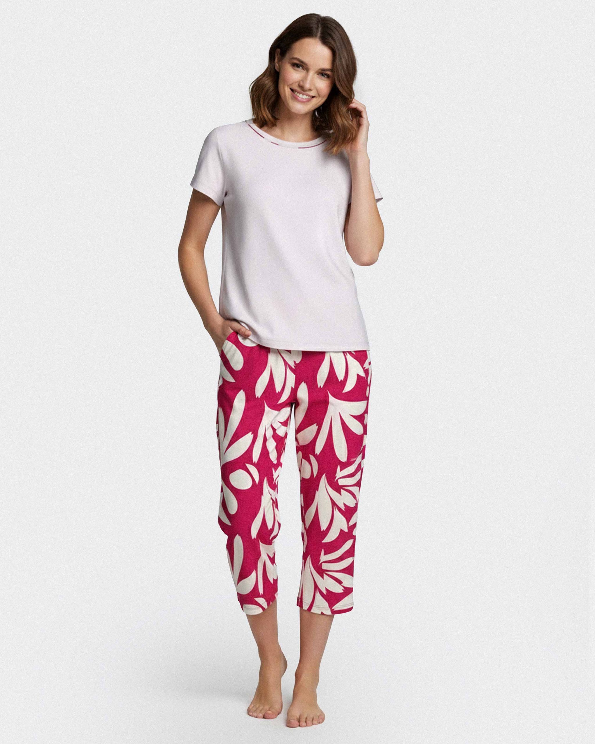 Nuit & Homewear Pyjama / Pyjacourt rose im8561p53