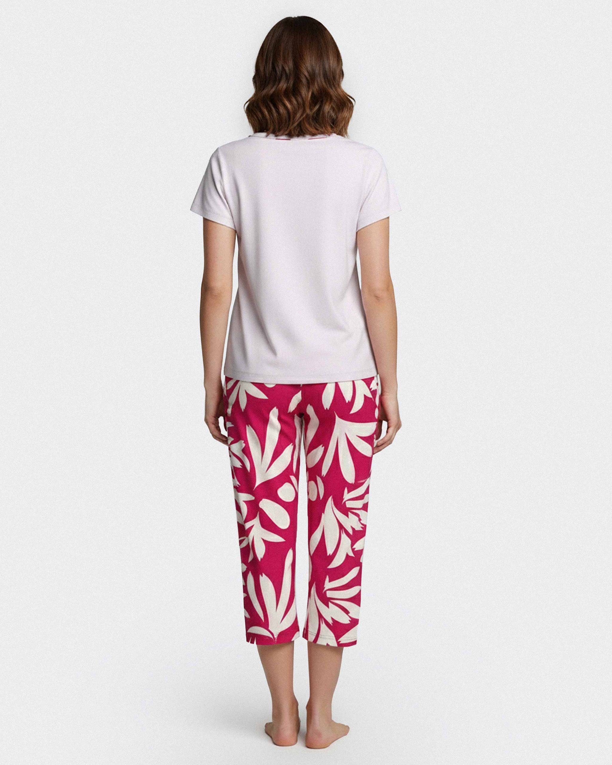 Nuit & Homewear Pyjama / Pyjacourt rose im8561p53 – Image 2