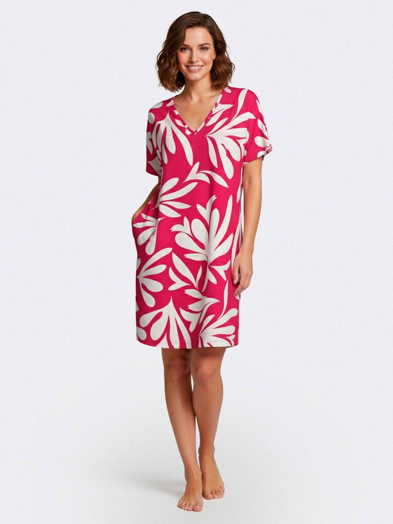 Nuit & Homewear Chemise de nuit rose im8662p53