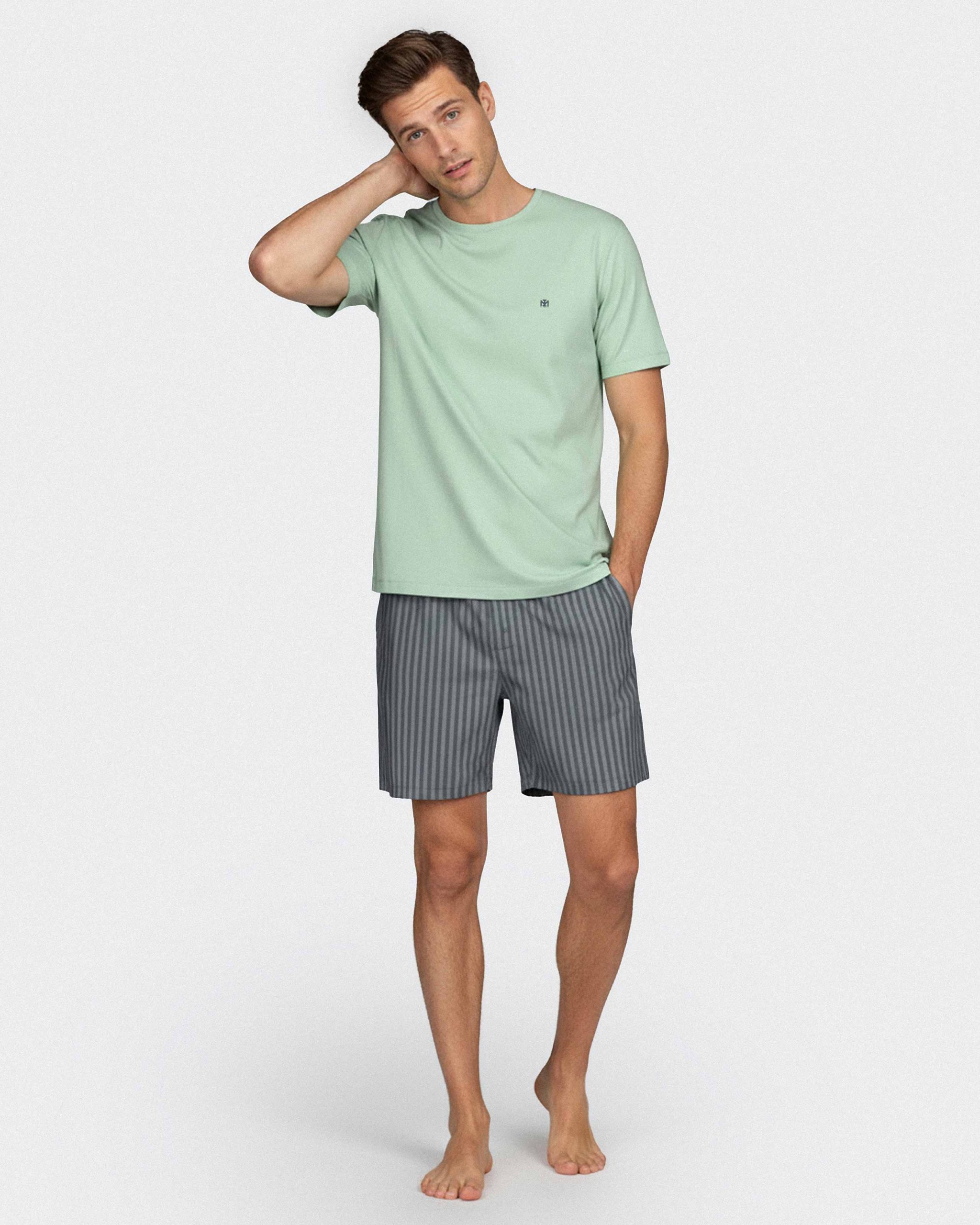 Nuit & Homewear Pyjama et Pyjacourt vert im1511p16