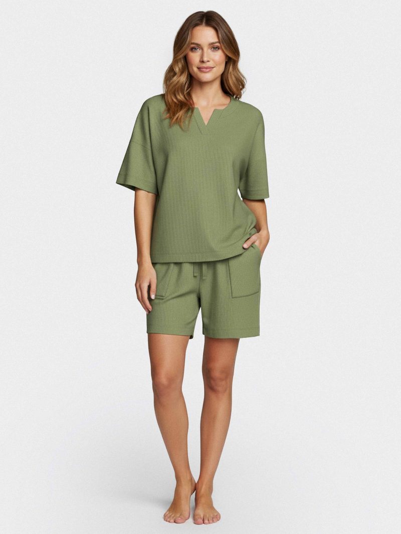 Nuit & Homewear Ensemble détente vert im8511p60