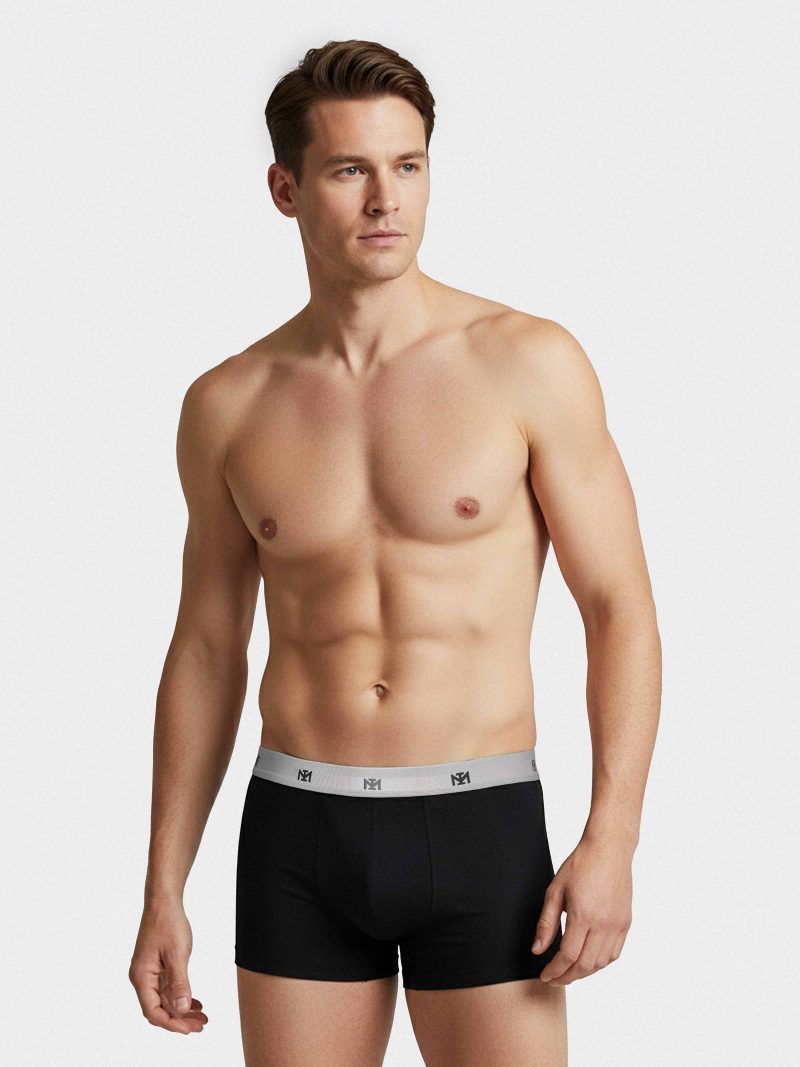 Les dessous Boxer noir + noir im1221p11p2