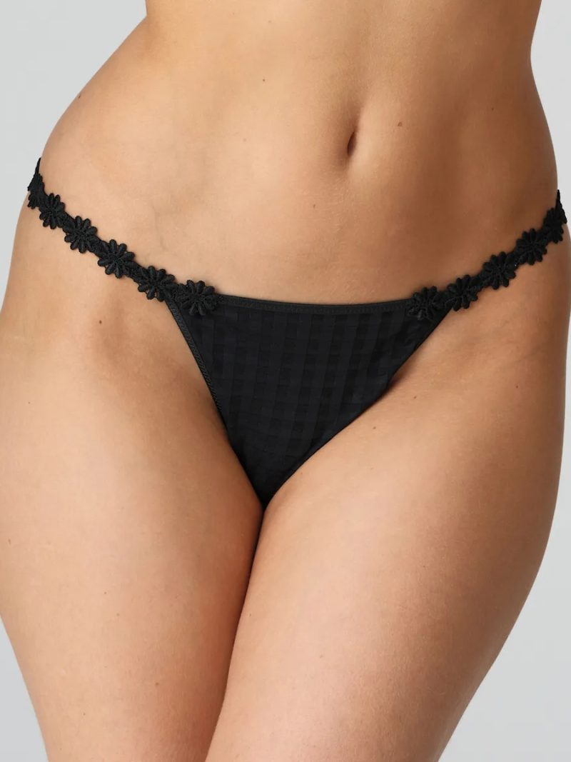 Culottes String / Tanga noir 0600413