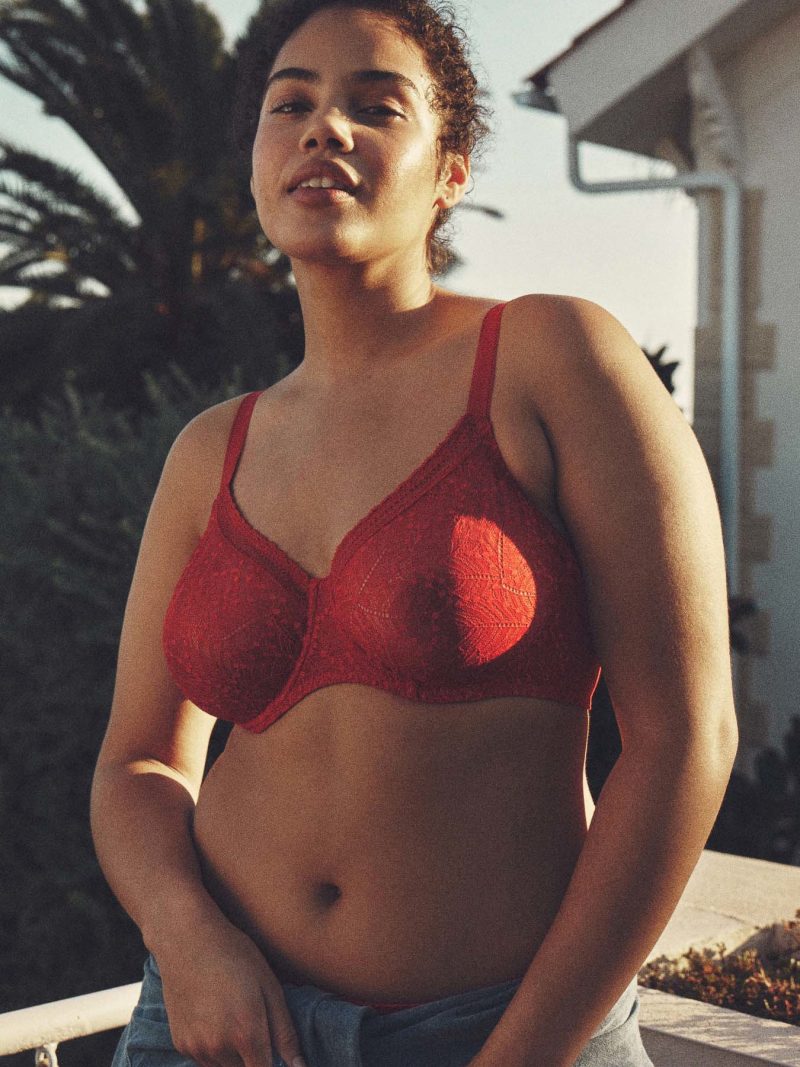 Soutiens-Gorge Moule / Spacer rubis rose 12s324