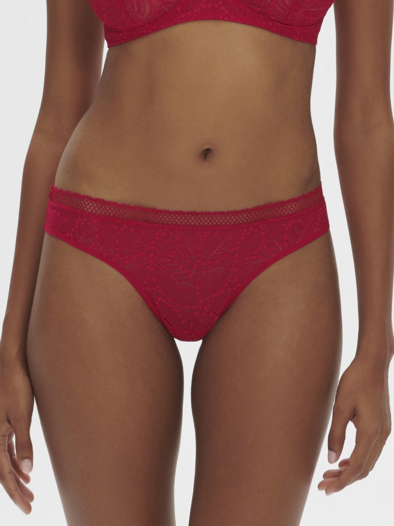 Culottes String / Tanga rubis rose 12s710
