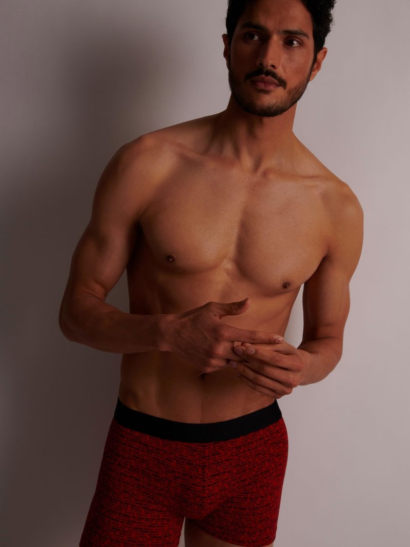 Les dessous Boxer love letters rouge xb58t