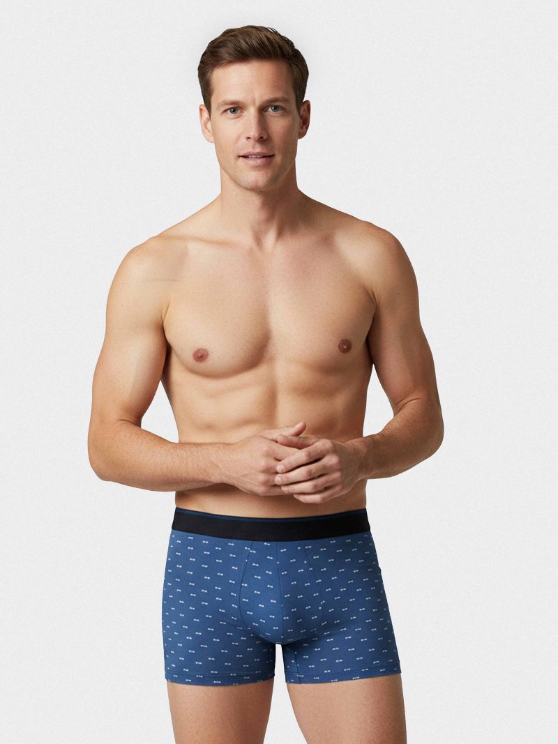 Les dessous Boxer bleu ep1221h81