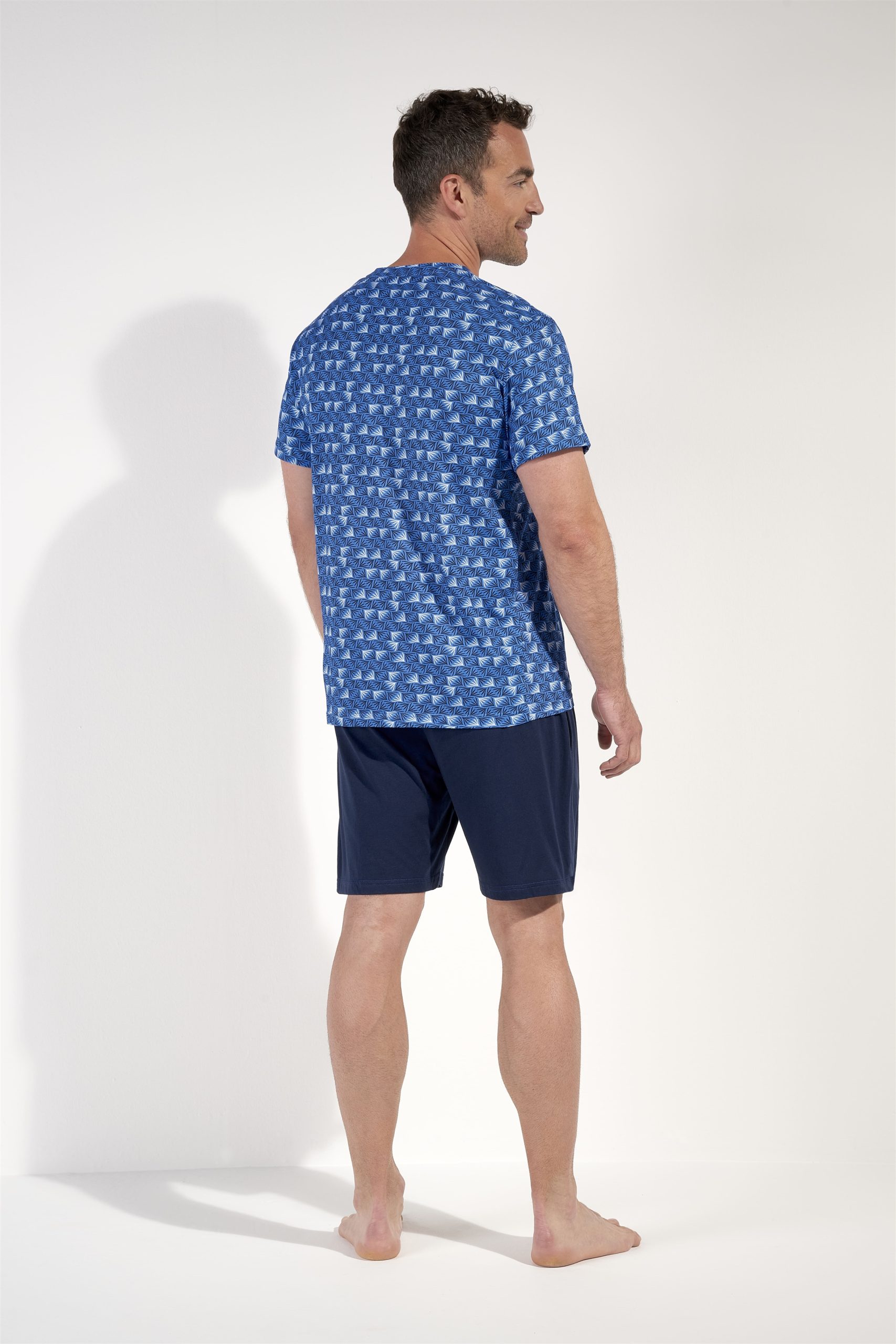 Nuit & Homewear Pyjama et Pyjacourt bleu 403116 – Image 4