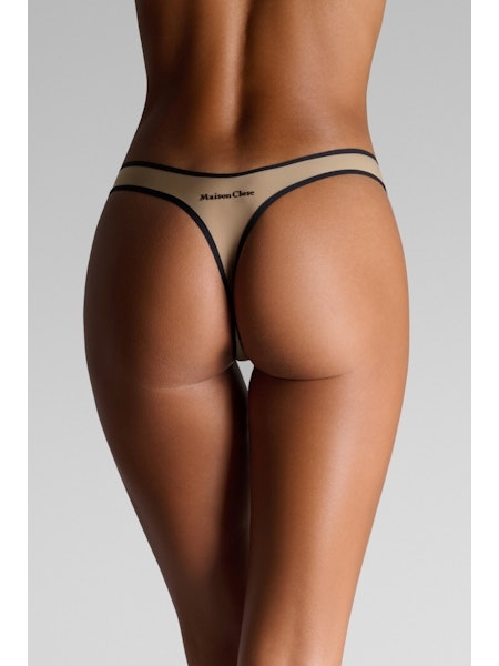 Culottes String / Tanga beige foncé 564455 – Image 3