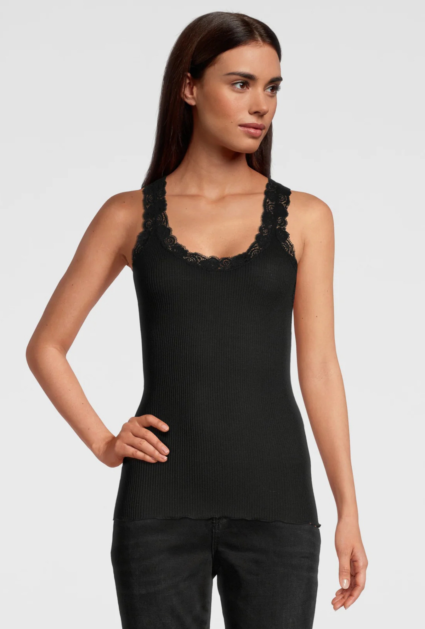 Lingerie Fine Top / Pull noir 3410