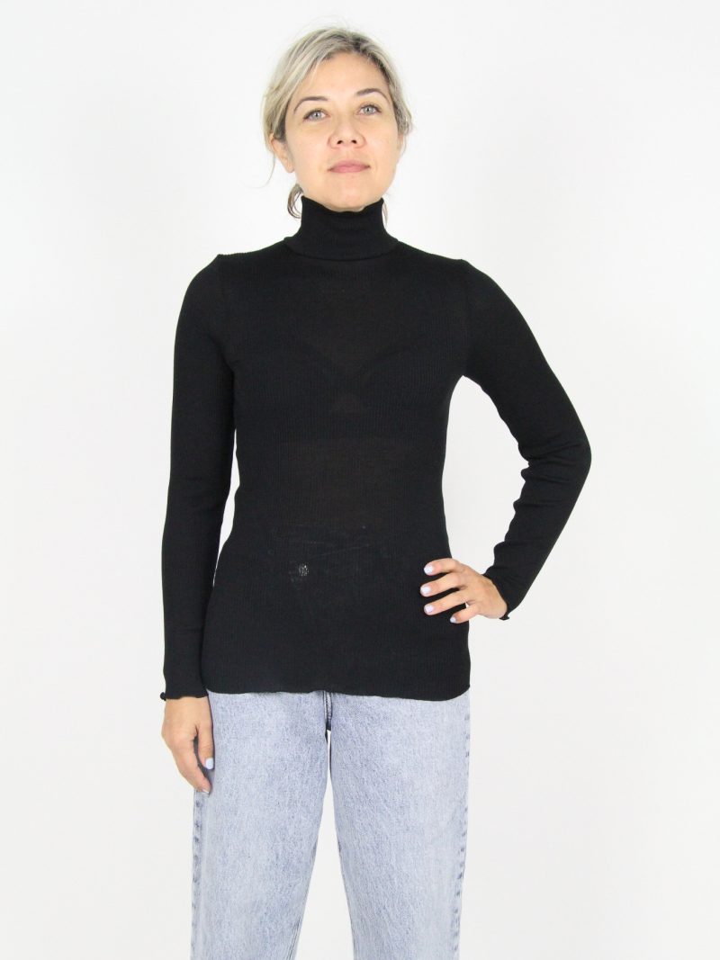Lingerie Fine Top / Pull noir 3429