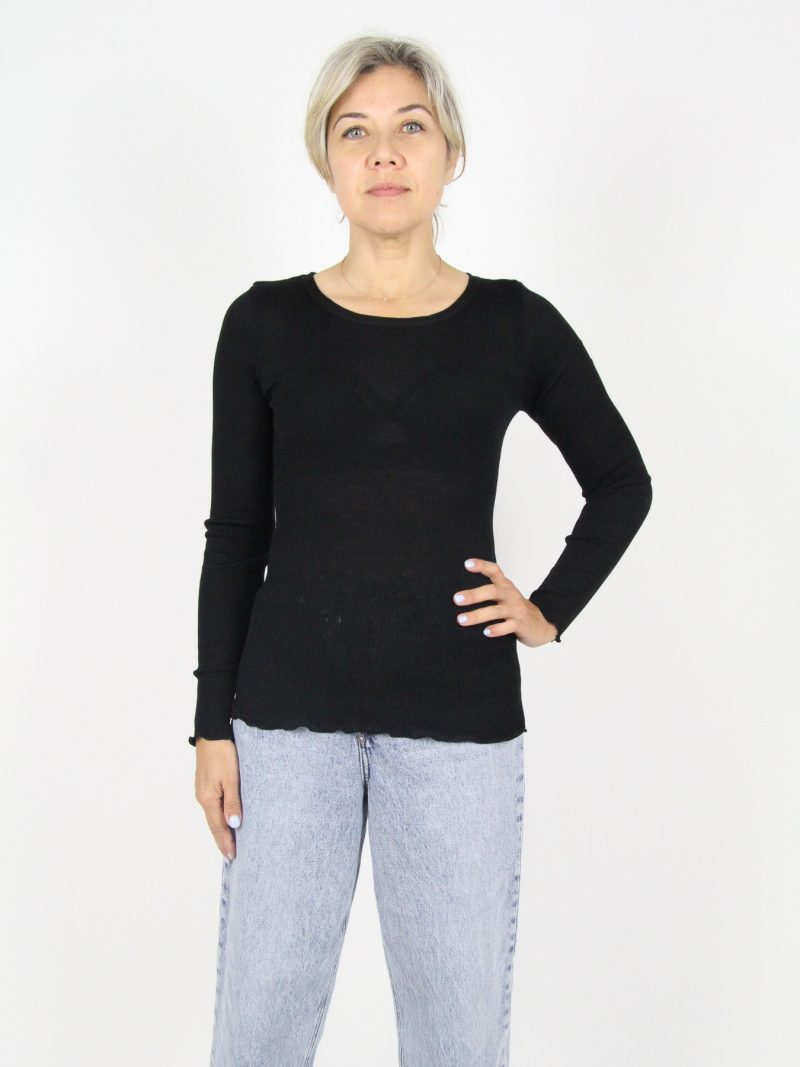 Lingerie Fine Top / Pull noir 3446r