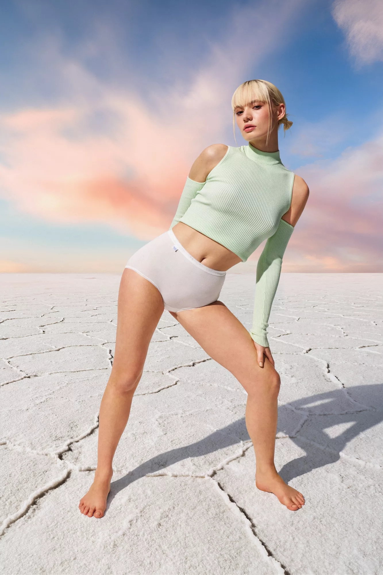 Culottes Culotte Haute blanc 10005037 – Image 3