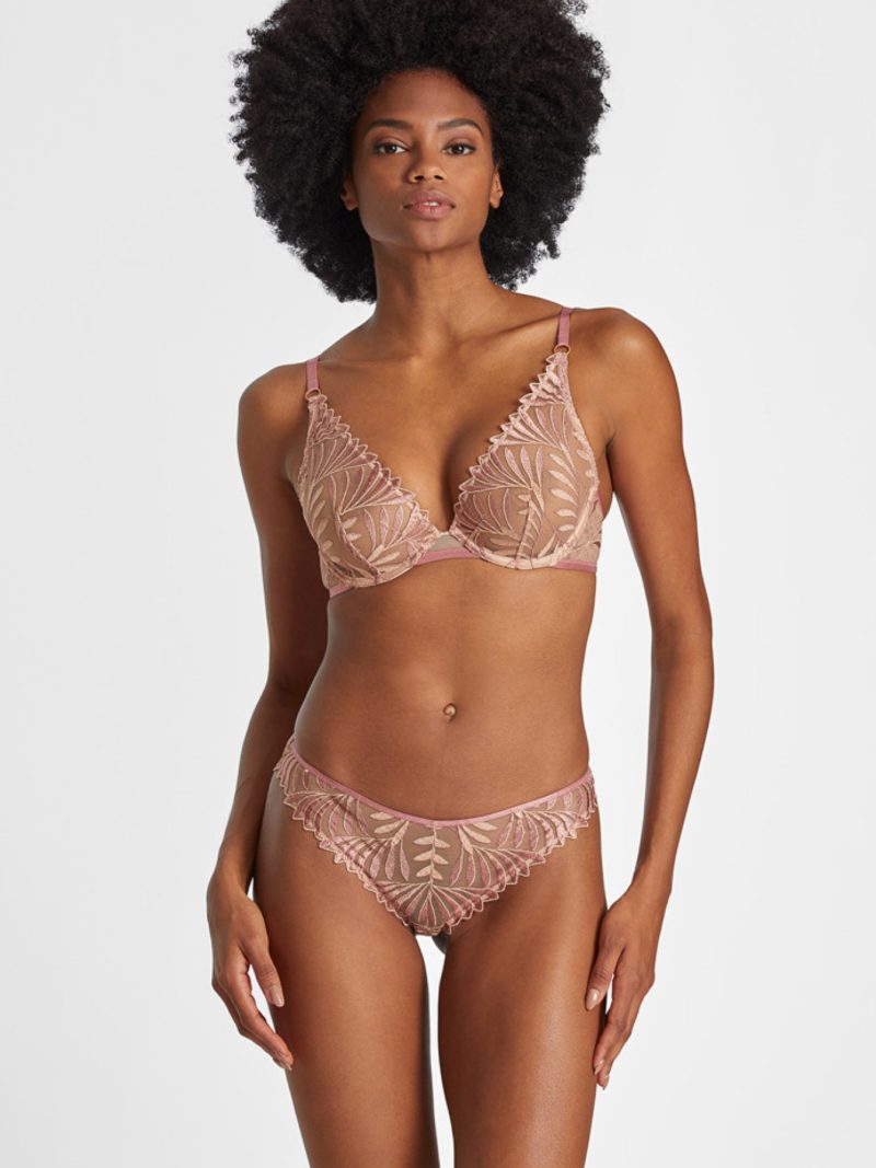 Soutiens-Gorge Triangle silk rose rcf12