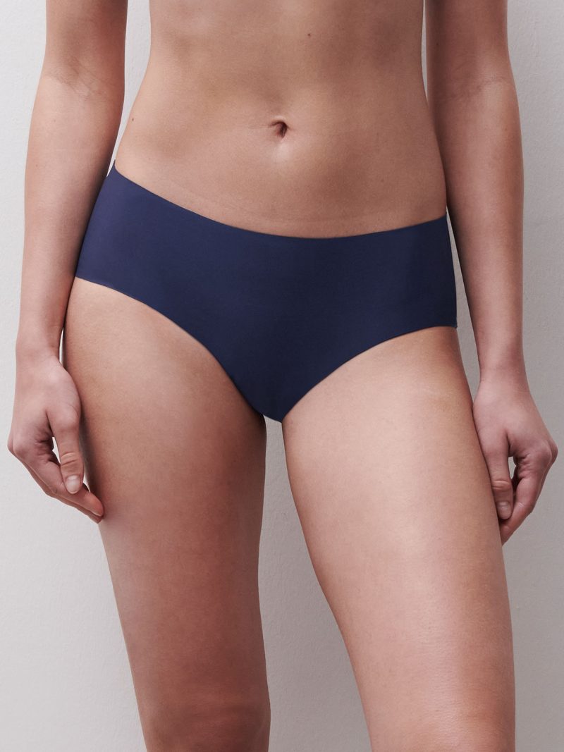 Culottes Shorty / Boxer bleu outremer velours c26440