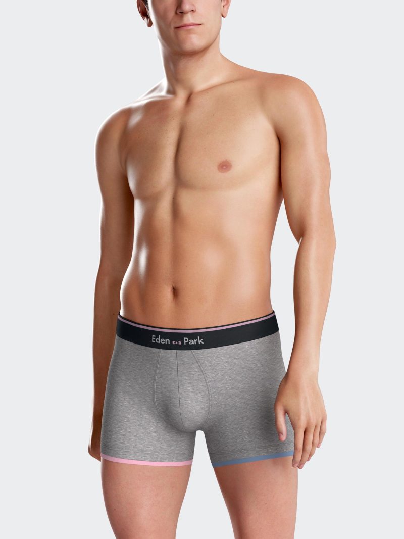 Les dessous Boxer gris chiné ep1221h79
