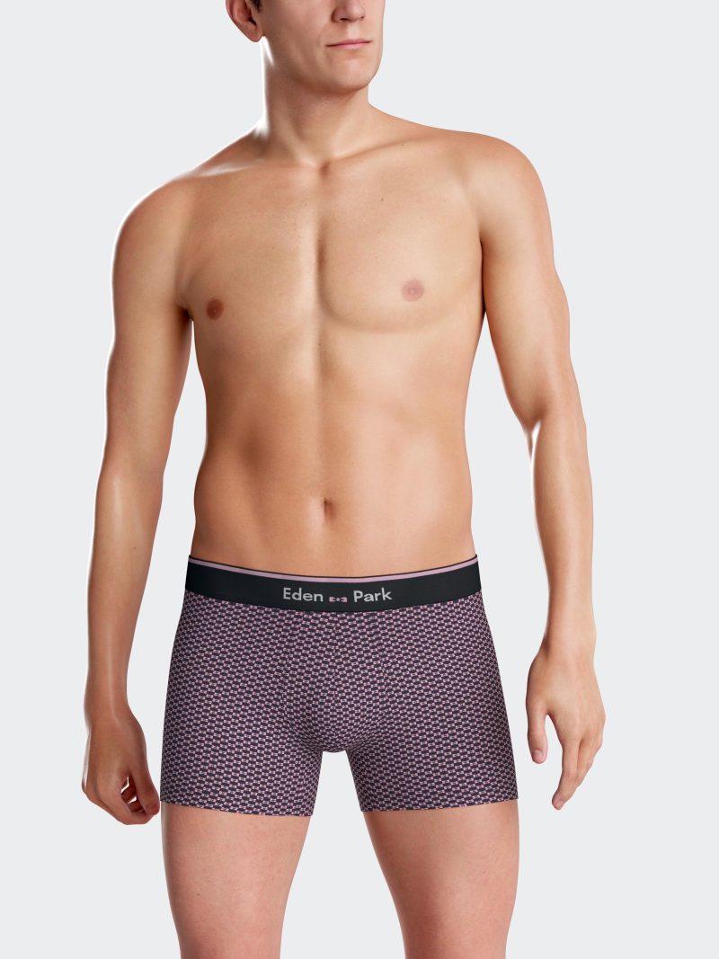 Les dessous Boxer marine+marine imprimé ep1221h83p2