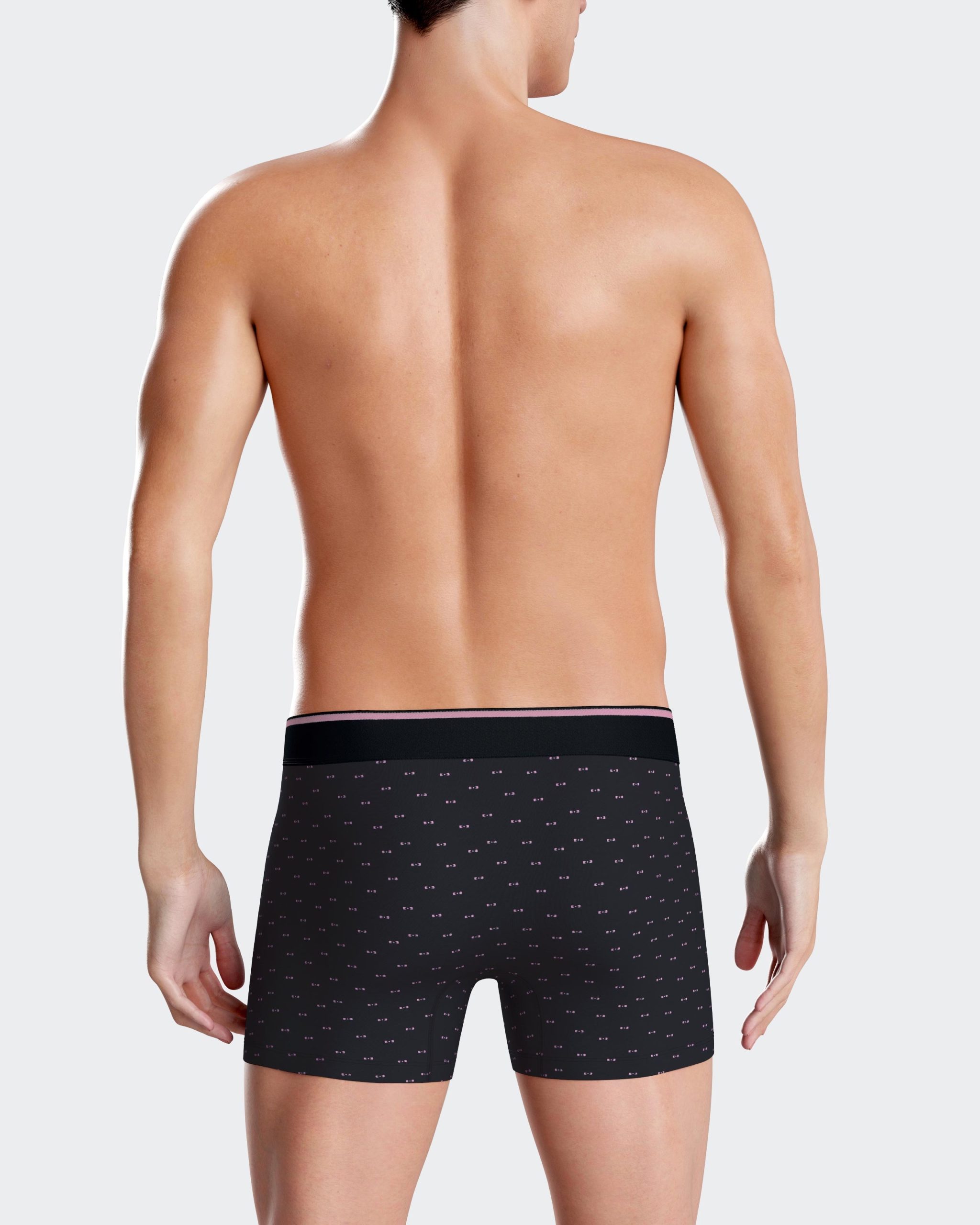 Les dessous Boxer marine imprimé ep1221h81 – Image 2