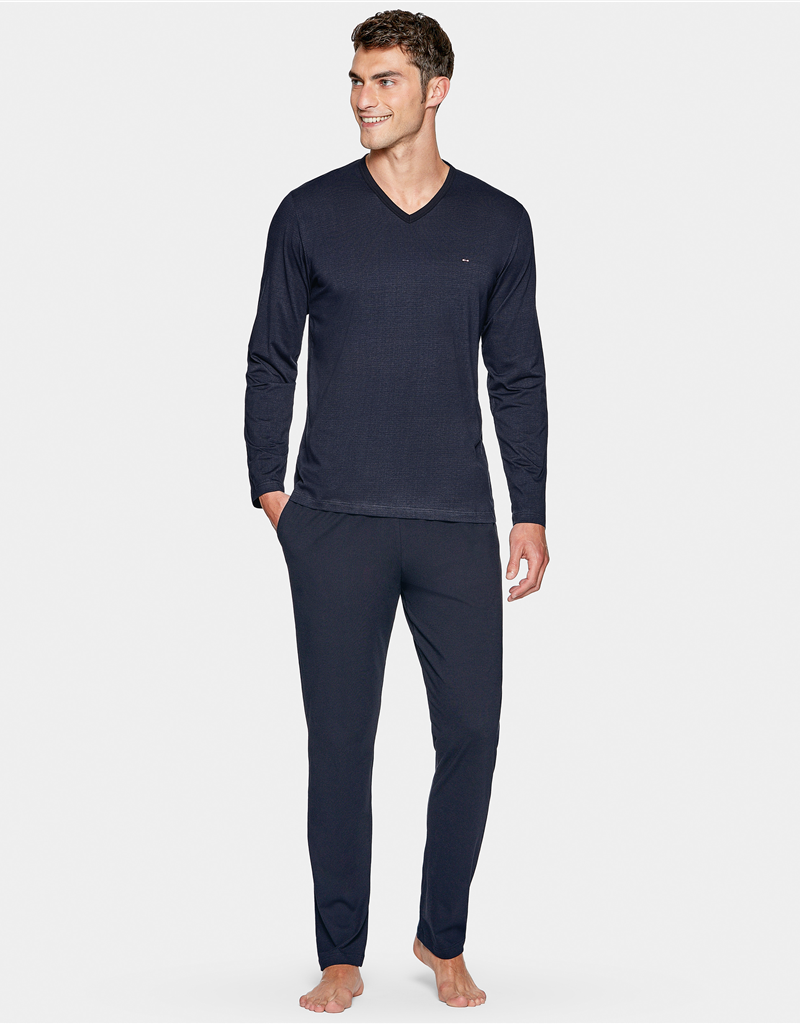 Nuit & Homewear Pyjama et Pyjacourt marine e501g60